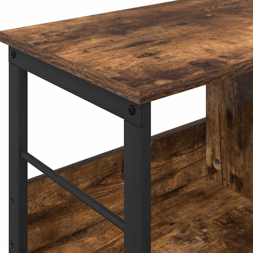 vidaXL Bücherregal Geräucherte Eiche 82 x 32 x 47 cm Holzwerkstoff