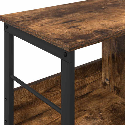 vidaXL Bücherregal Geräucherte Eiche 82 x 32 x 47 cm Holzwerkstoff