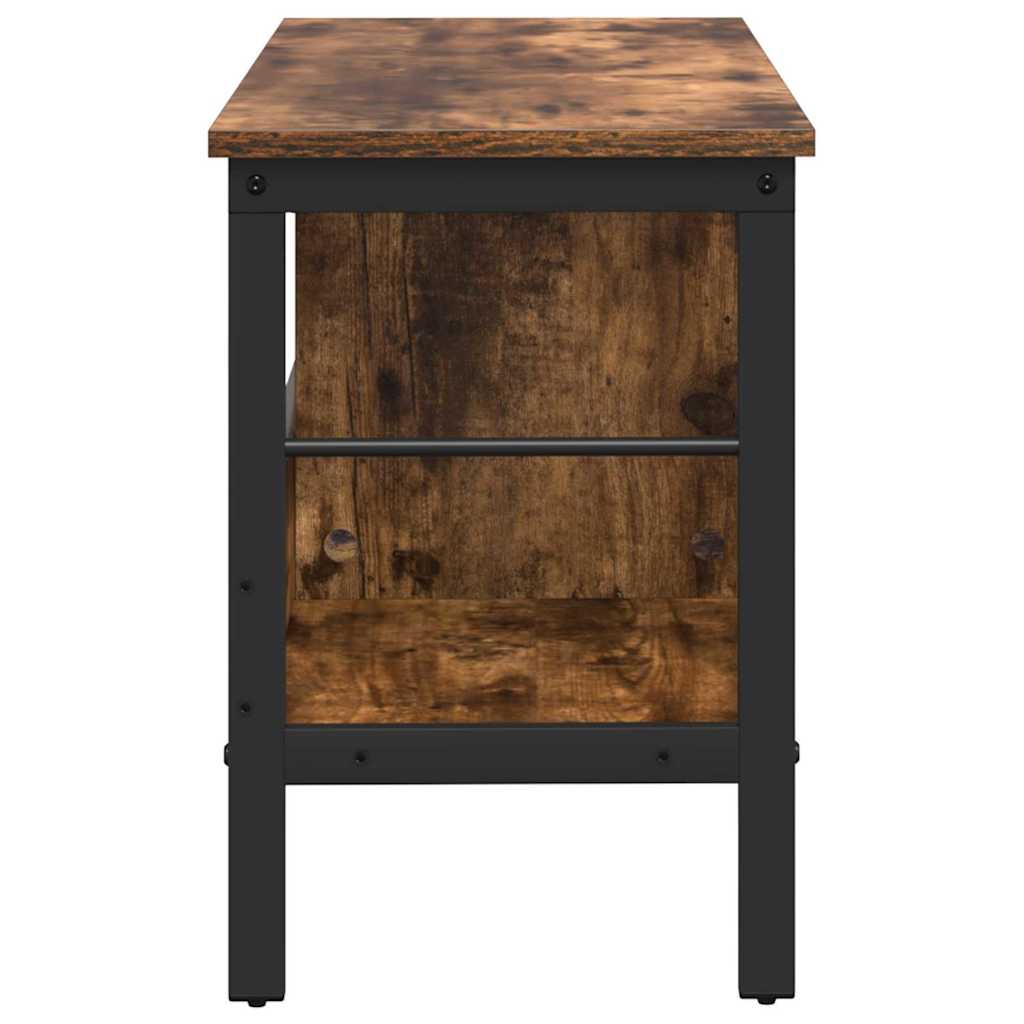 vidaXL Bücherregal Geräucherte Eiche 82 x 32 x 47 cm Holzwerkstoff