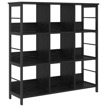 vidaXL Bücherregal Schwarz Eichen-Optik 102 x 32 x 104,5 cm