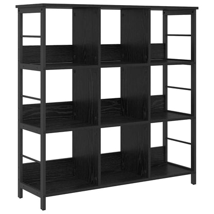 vidaXL Bücherregal Schwarz Eichen-Optik 102 x 32 x 104,5 cm