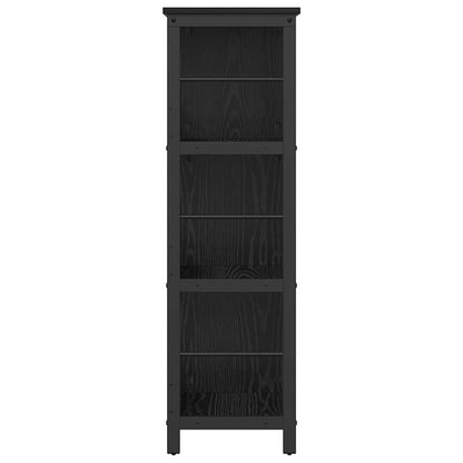 vidaXL Bücherregal Schwarz Eichen-Optik 102 x 32 x 104,5 cm