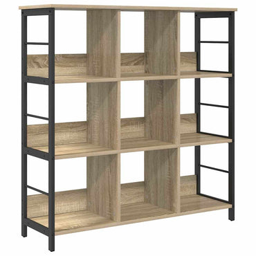 vidaXL Bücherregal Sonoma-Eiche 102 x 32 x 104,5 cm Holzwerkstoff