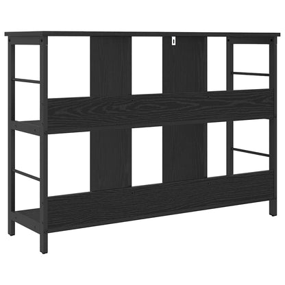 vidaXL Bücherregal Schwarz Eichen-Optik 102 x 32 x 72,5 cm