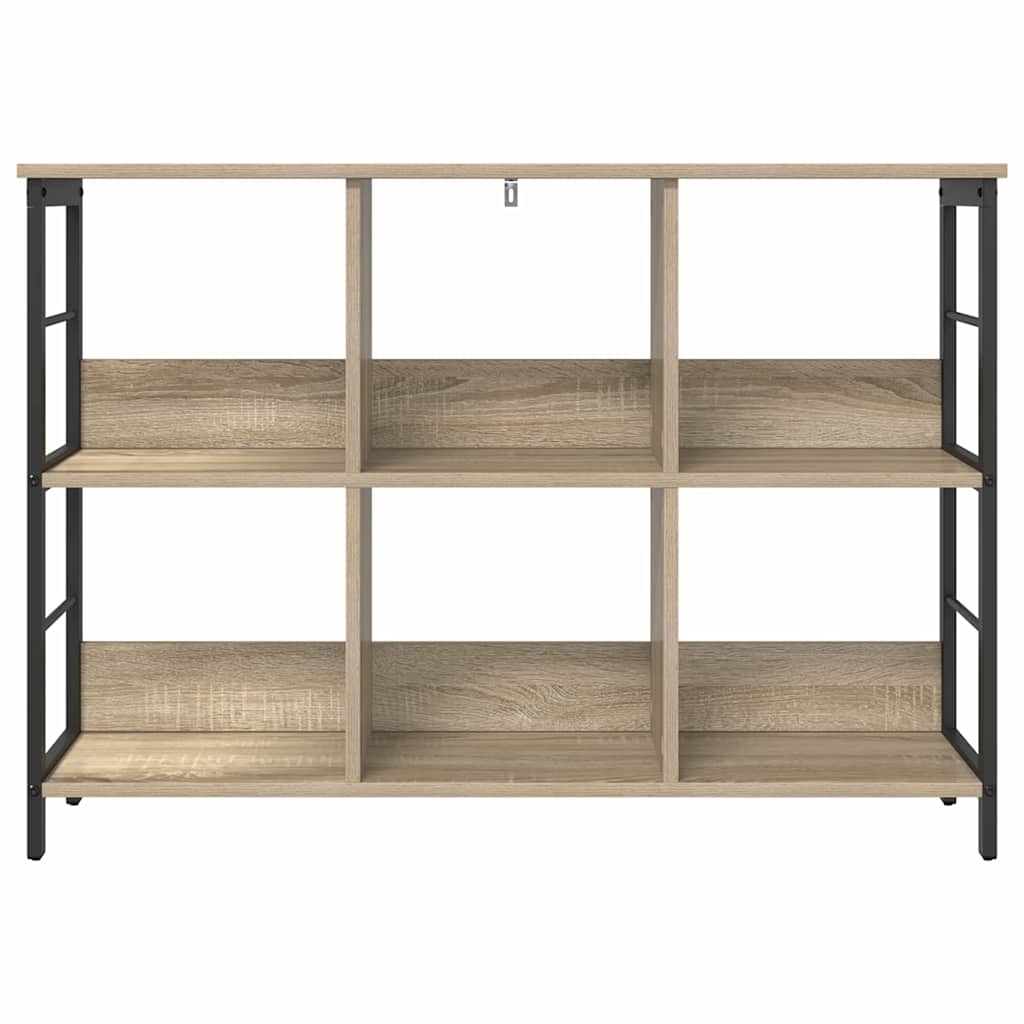 vidaXL Bücherregal Sonoma-Eiche 102 x 32 x 72,5 cm Holzwerkstoff