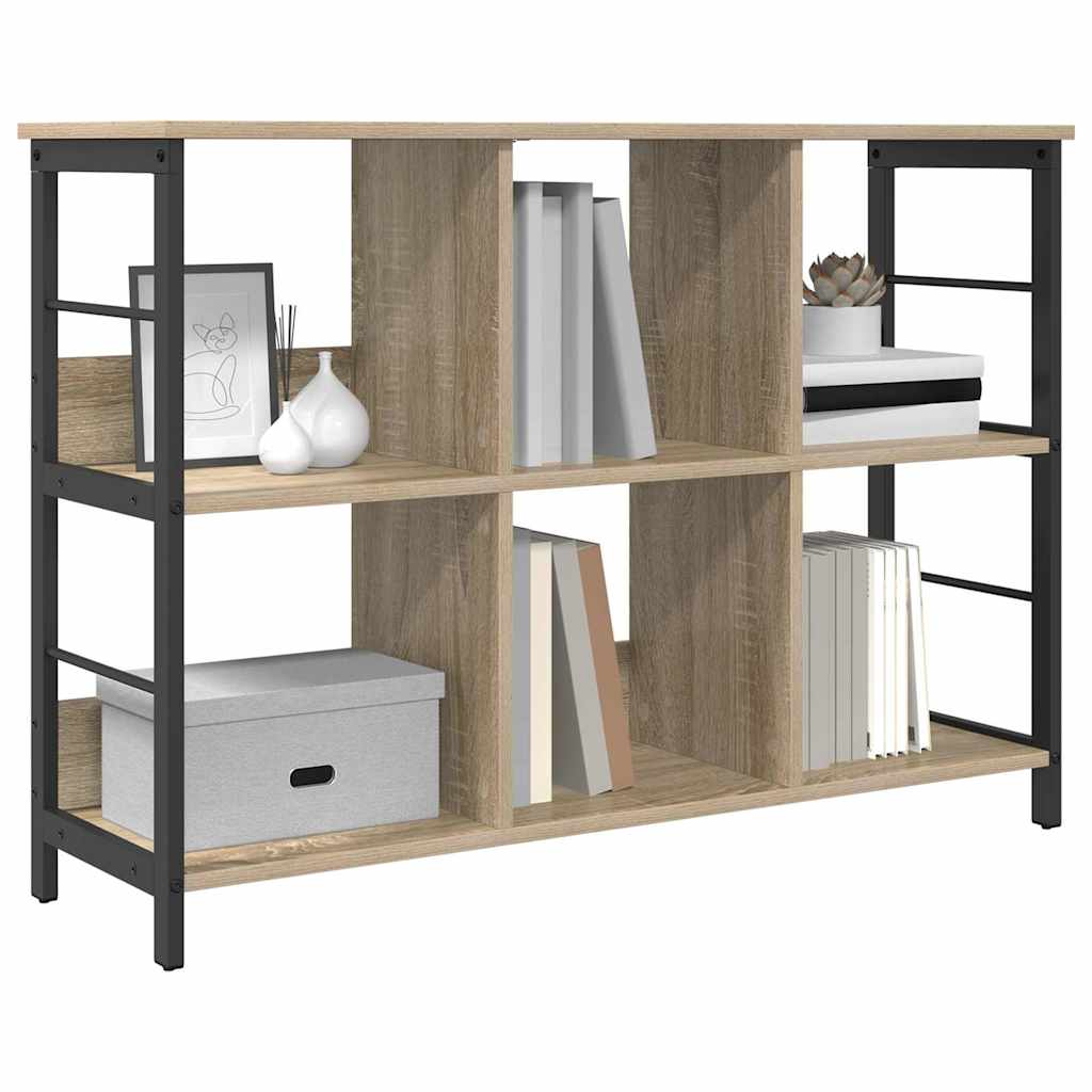 vidaXL Bücherregal Sonoma-Eiche 102 x 32 x 72,5 cm Holzwerkstoff