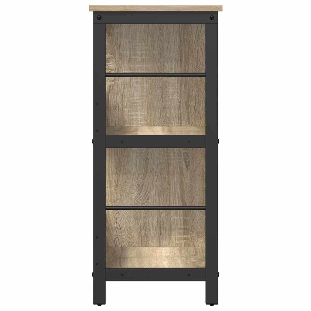 vidaXL Bücherregal Sonoma-Eiche 102 x 32 x 72,5 cm Holzwerkstoff