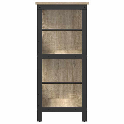 vidaXL Bücherregal Sonoma-Eiche 102 x 32 x 72,5 cm Holzwerkstoff