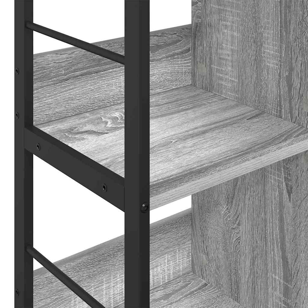 vidaXL Bücherregal Graues Sonoma 102 x 32 x 72,5 cm Holzwerkstoff