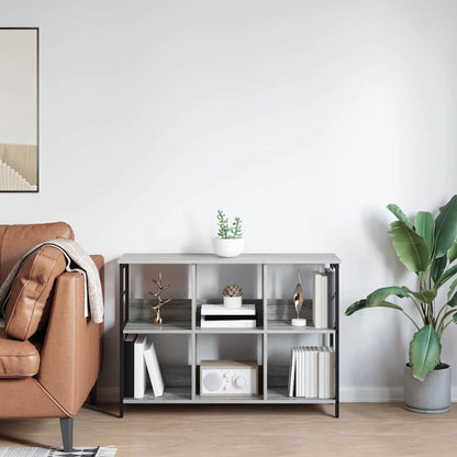 vidaXL Bücherregal Graues Sonoma 102 x 32 x 72,5 cm Holzwerkstoff