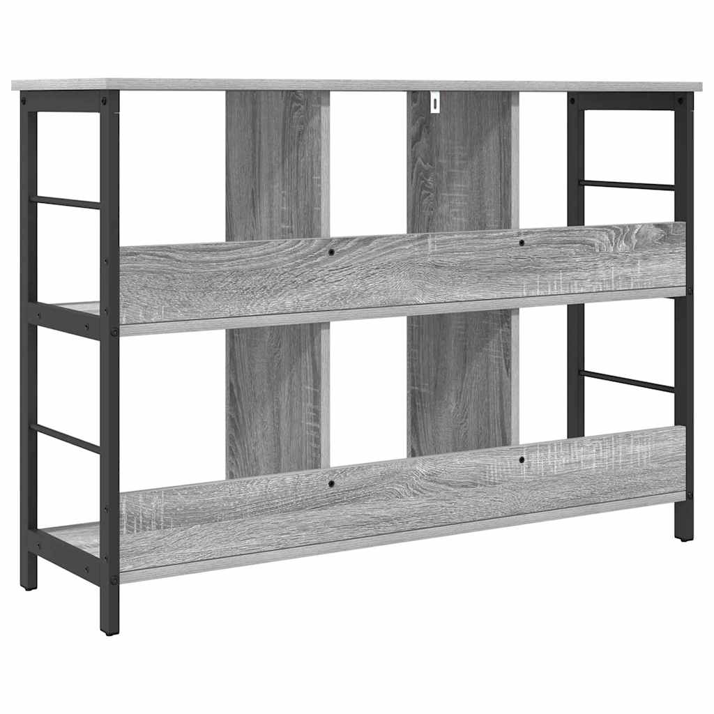 vidaXL Bücherregal Graues Sonoma 102 x 32 x 72,5 cm Holzwerkstoff