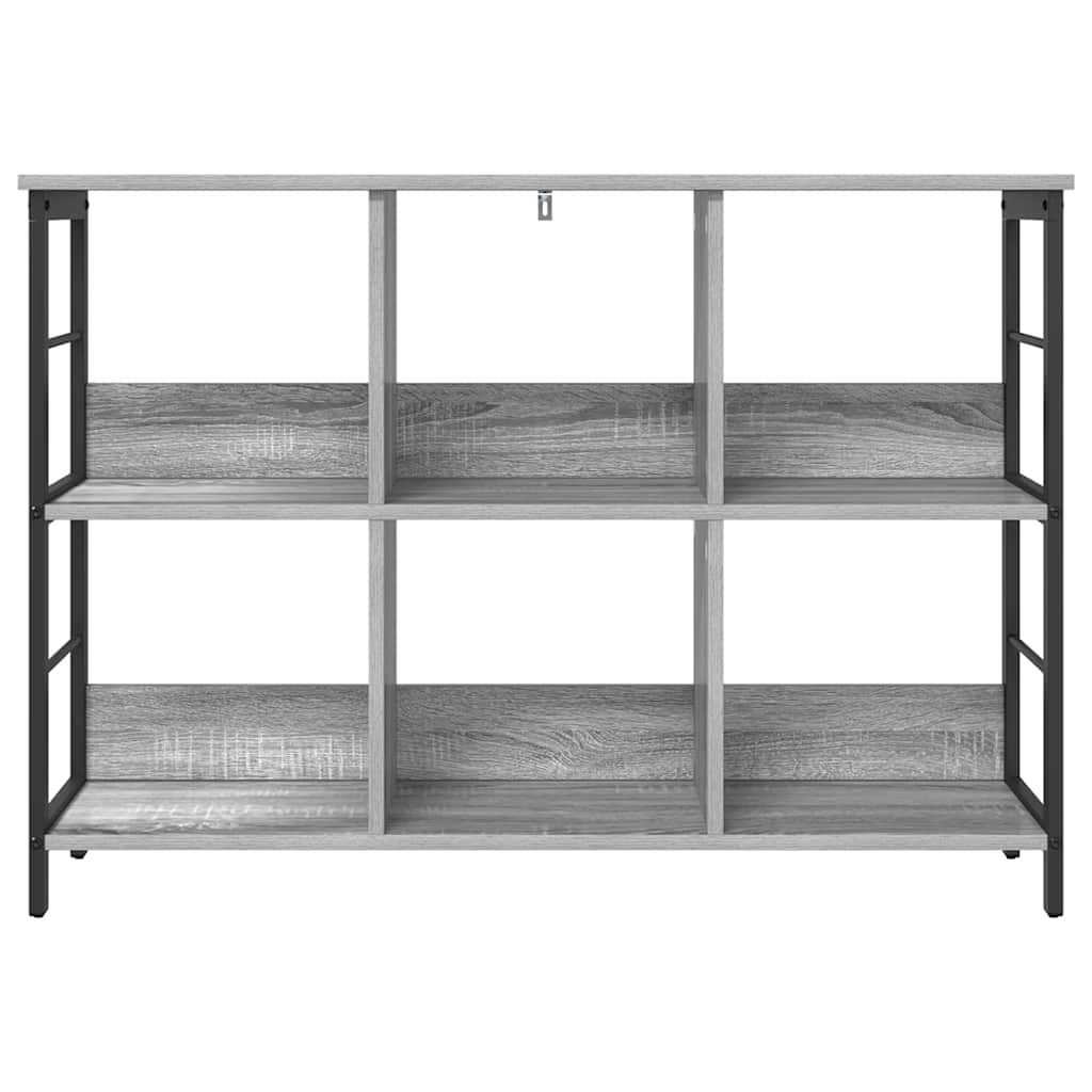 vidaXL Bücherregal Graues Sonoma 102 x 32 x 72,5 cm Holzwerkstoff