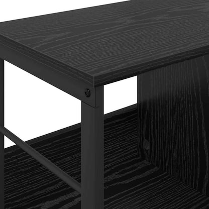 vidaXL Bücherregal Schwarz Eichen-Optik 102 x 32 x 40,5 cm