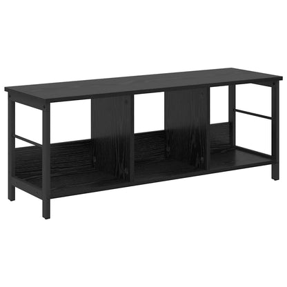 vidaXL Bücherregal Schwarz Eichen-Optik 102 x 32 x 40,5 cm