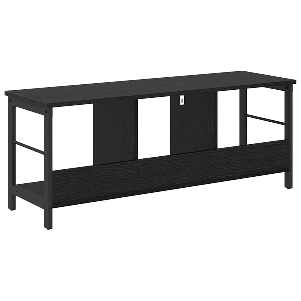vidaXL Bücherregal Schwarz Eichen-Optik 102 x 32 x 40,5 cm