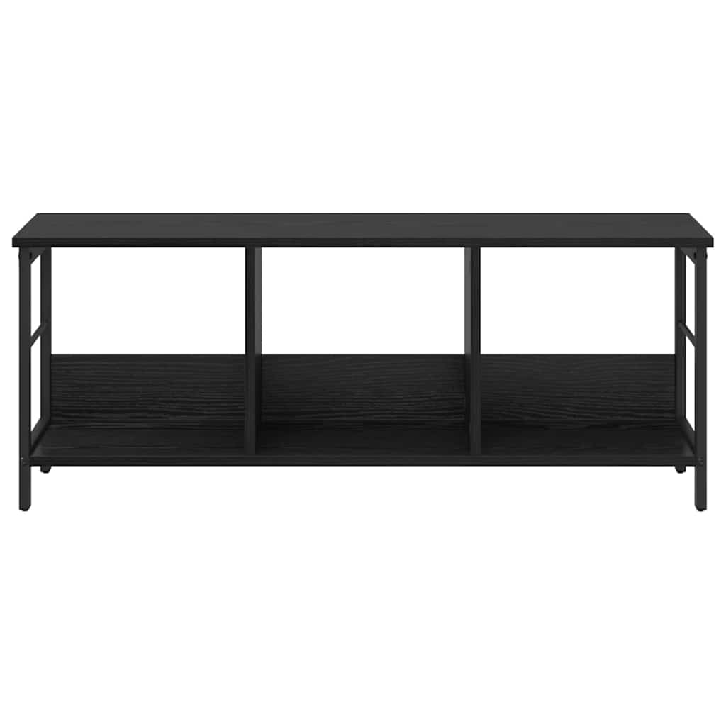 vidaXL Bücherregal Schwarz Eichen-Optik 102 x 32 x 40,5 cm