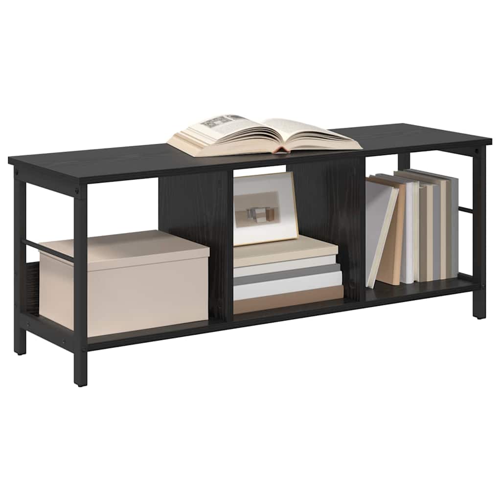 vidaXL Bücherregal Schwarz Eichen-Optik 102 x 32 x 40,5 cm