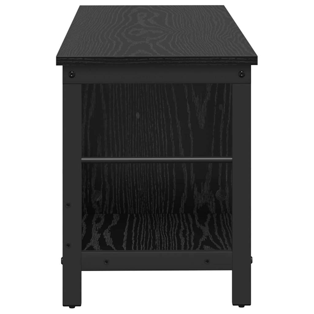 vidaXL Bücherregal Schwarz Eichen-Optik 102 x 32 x 40,5 cm