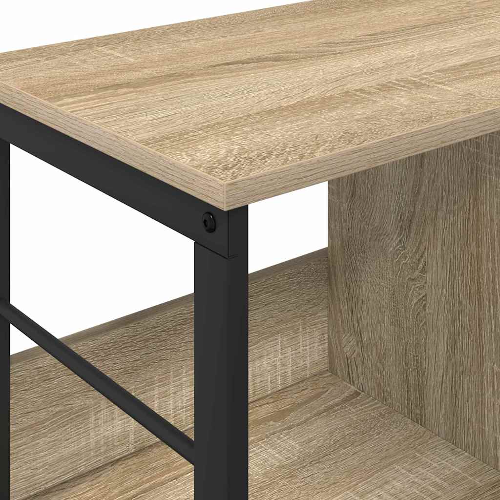 vidaXL Bücherregal Sonoma-Eiche 102 x 32 x 40,5 cm Holzwerkstoff