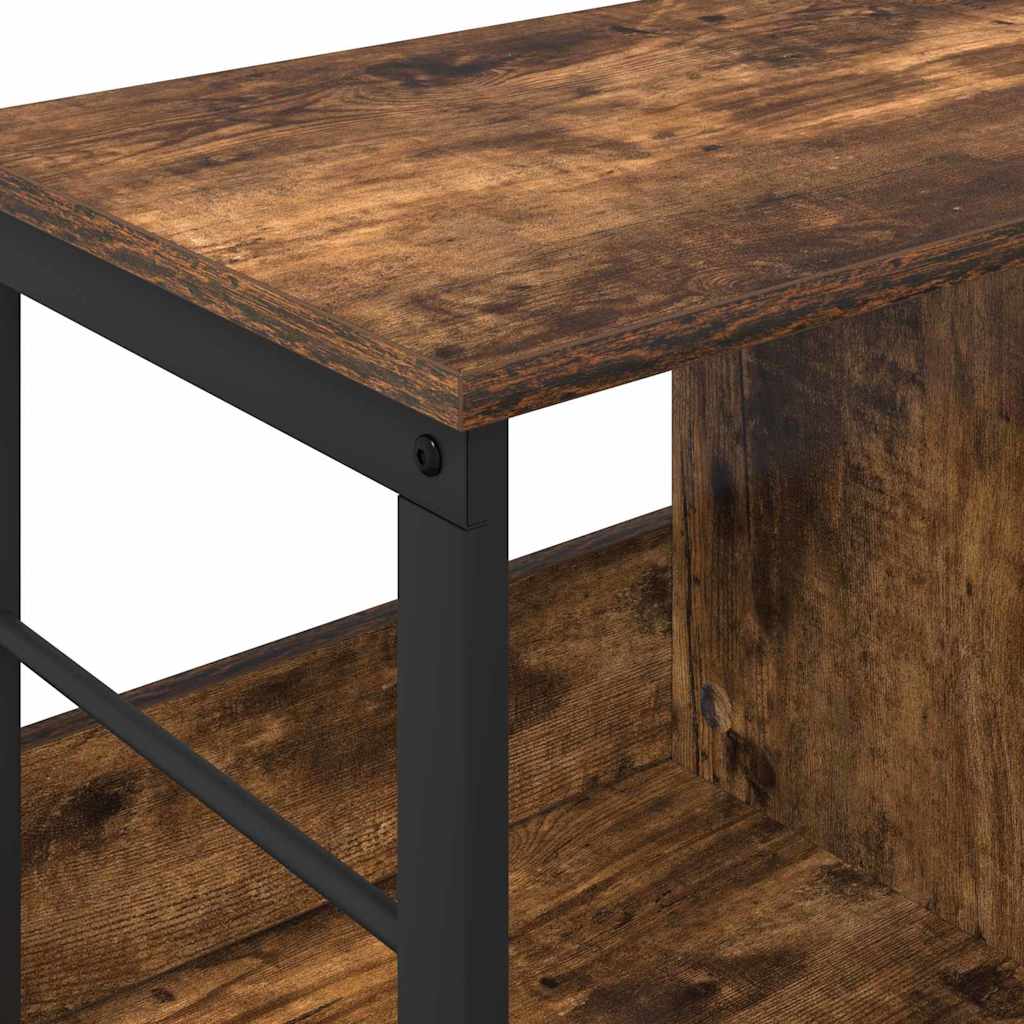 vidaXL Bücherregal Geräucherte Eiche 102 x 32 x 40,5 cm Holzwerkstoff