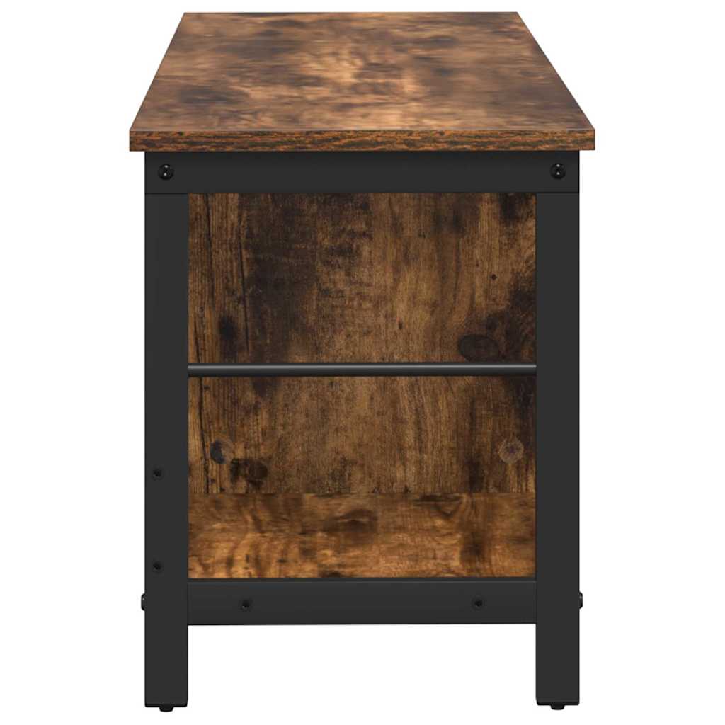 vidaXL Bücherregal Geräucherte Eiche 102 x 32 x 40,5 cm Holzwerkstoff
