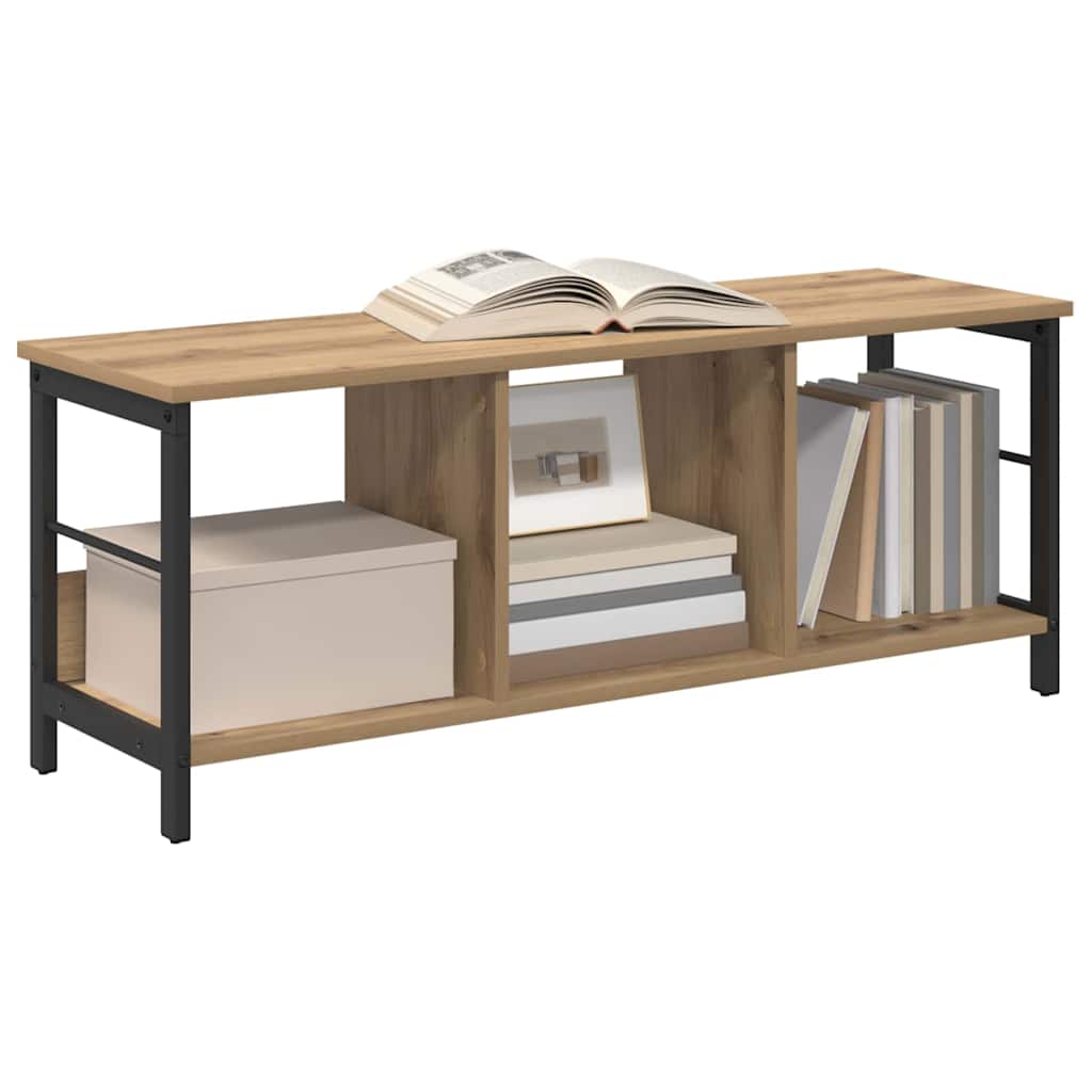 vidaXL Bücherregal Artisan-Eiche 102 x 32 x 40,5 cm Holzwerkstoff