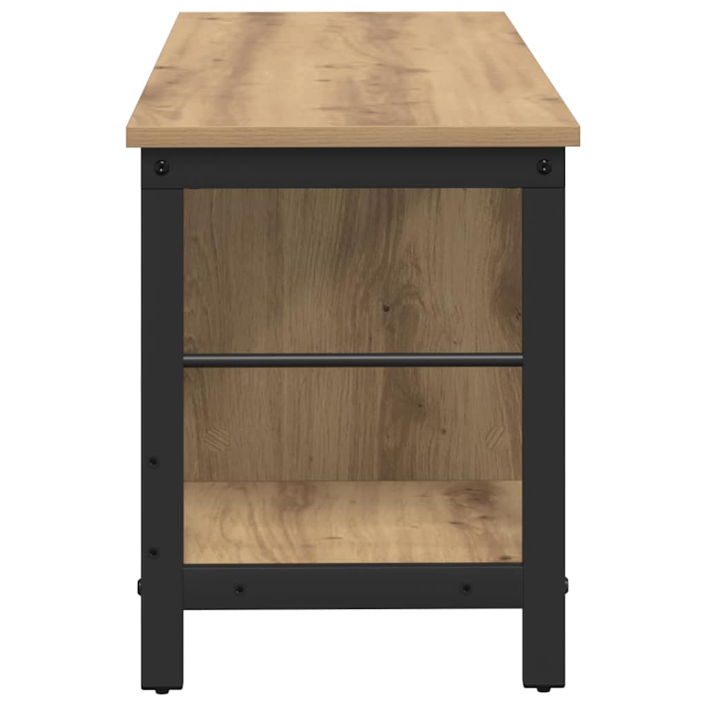 vidaXL Bücherregal Artisan-Eiche 102 x 32 x 40,5 cm Holzwerkstoff