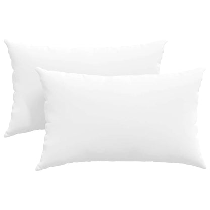 vidaXL Sofakissen 2 pcs Weiß 50 x 30 cm Stoff