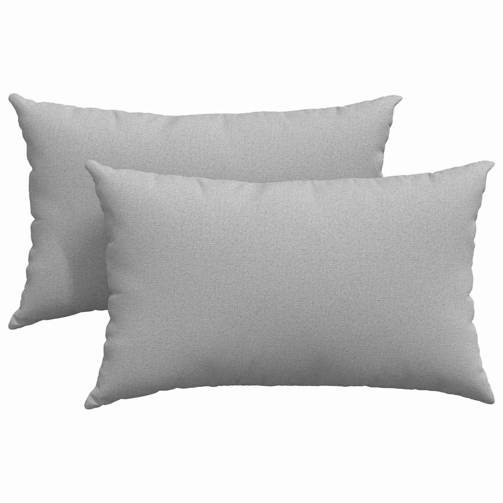 vidaXL Sofakissen 2 pcs Wolkengrau 50 x 30 cm Stoff