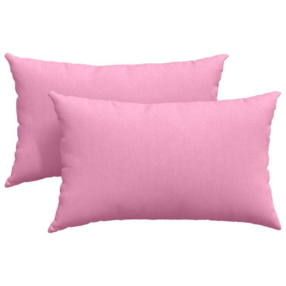 Sofakissen 2 pcs Rosa 50 x 30 cm Stoff