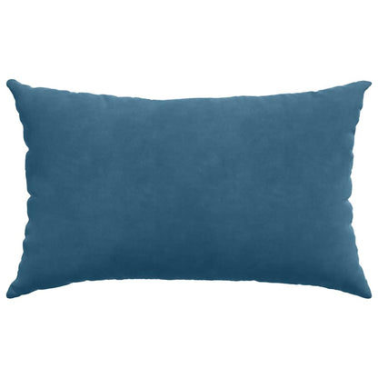 vidaXL Sofakissen 2 Stück Blau 50 x 30 cm Cordstoff