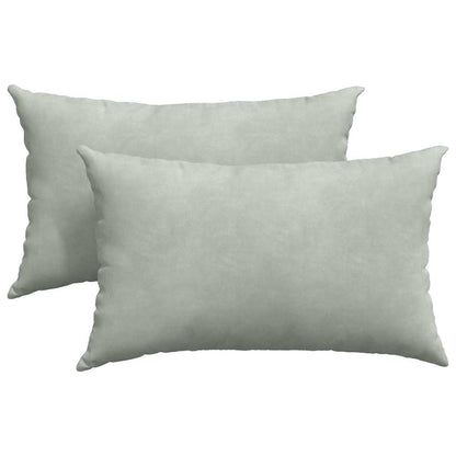 vidaXL Sofakissen 2 Stück Hellgrau 50 x 30 cm Cordstoff