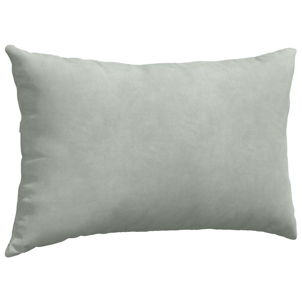 vidaXL Sofakissen 2 Stück Hellgrau 50 x 30 cm Cordstoff