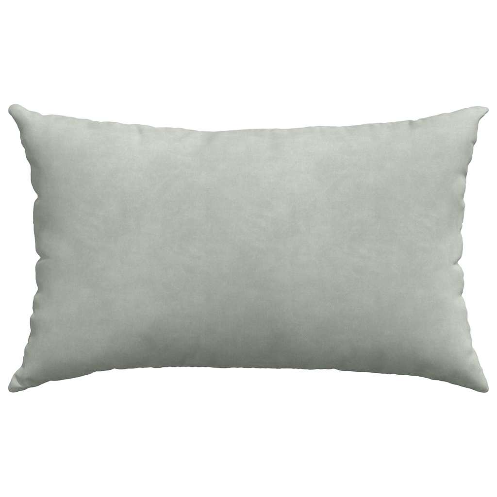 vidaXL Sofakissen 2 Stück Hellgrau 50 x 30 cm Cordstoff