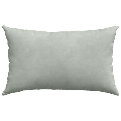 vidaXL Sofakissen 2 Stück Hellgrau 50 x 30 cm Cordstoff