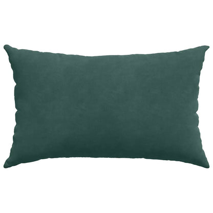 Sofakissen 2 Stück Dunkelgrün 50 x 30 cm Cordstoff