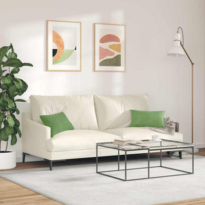 vidaXL Sofakissen 2 Stück Hellgrün 50 x 30 cm Cordstoff
