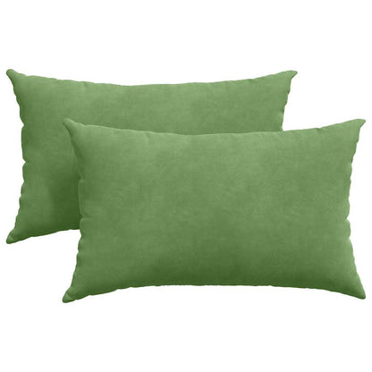 vidaXL Sofakissen 2 Stück Hellgrün 50 x 30 cm Cordstoff
