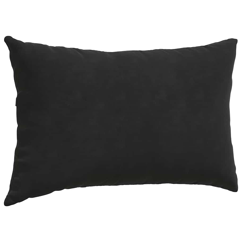 vidaXL Coussins de canapé 2 pcs Noir 50x30 cm Velours côtelé