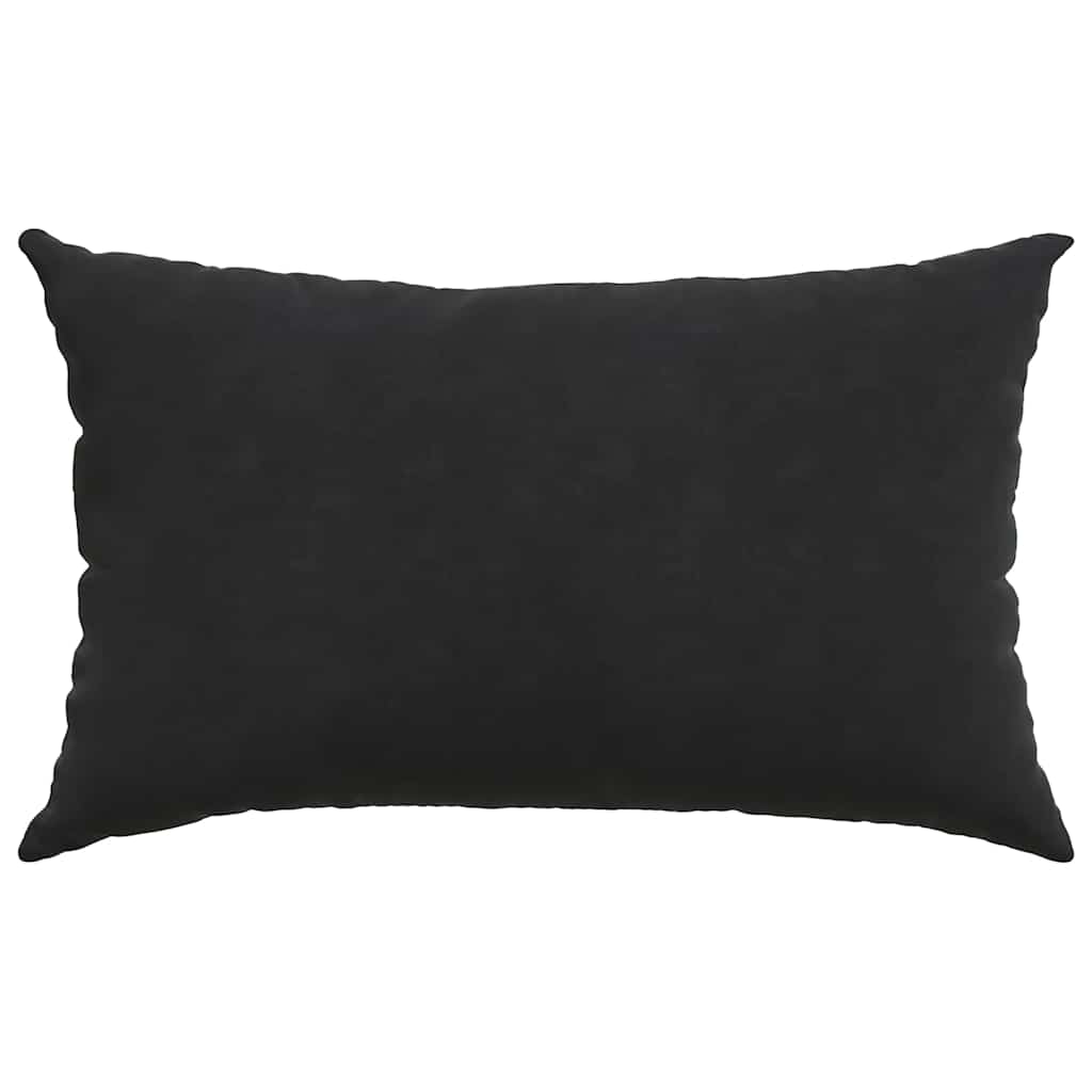 vidaXL Coussins de canapé 2 pcs Noir 50x30 cm Velours côtelé