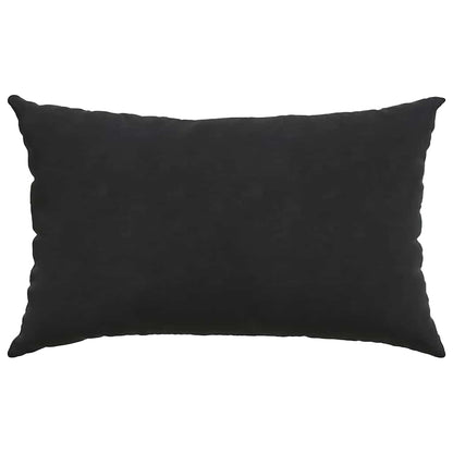 vidaXL Coussins de canapé 2 pcs Noir 50x30 cm Velours côtelé