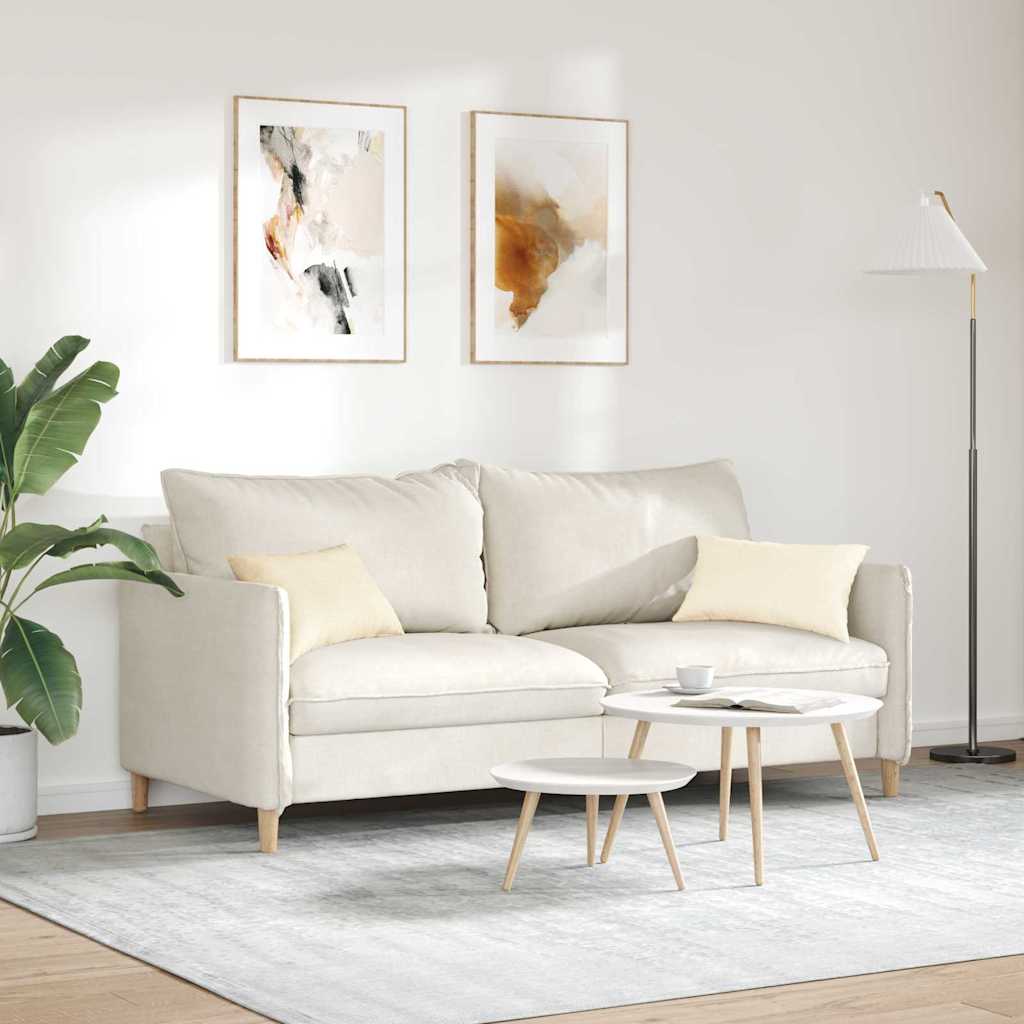 vidaXL Sofakissen 2 Stück Creme 50 x 30 cm Cordstoff