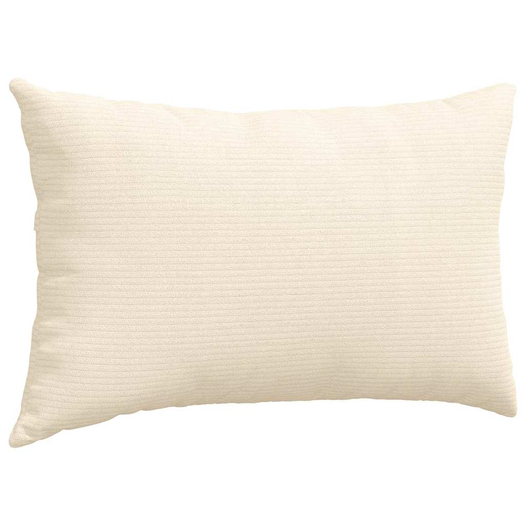 vidaXL Sofakissen 2 Stück Creme 50 x 30 cm Cordstoff