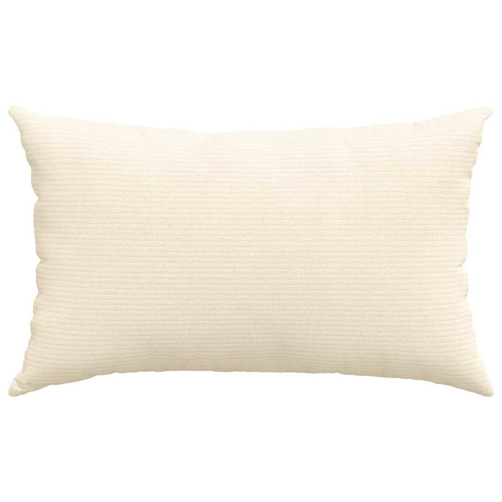 vidaXL Sofakissen 2 Stück Creme 50 x 30 cm Cordstoff
