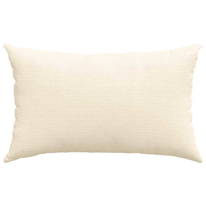 vidaXL Sofakissen 2 Stück Creme 50 x 30 cm Cordstoff