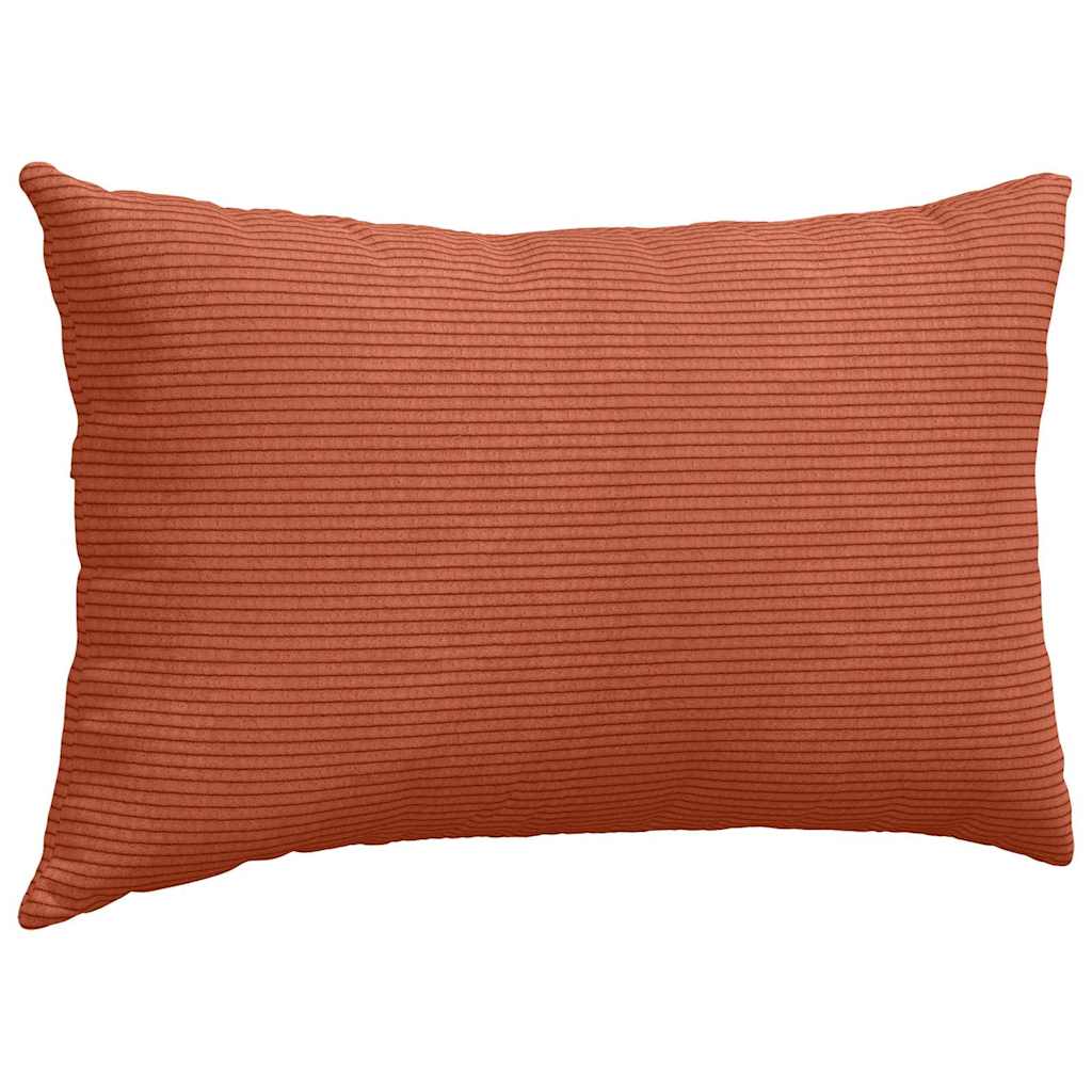 vidaXL Sofakissen 2 Stück Rot-Orange 50 x 30 cm Cordstoff