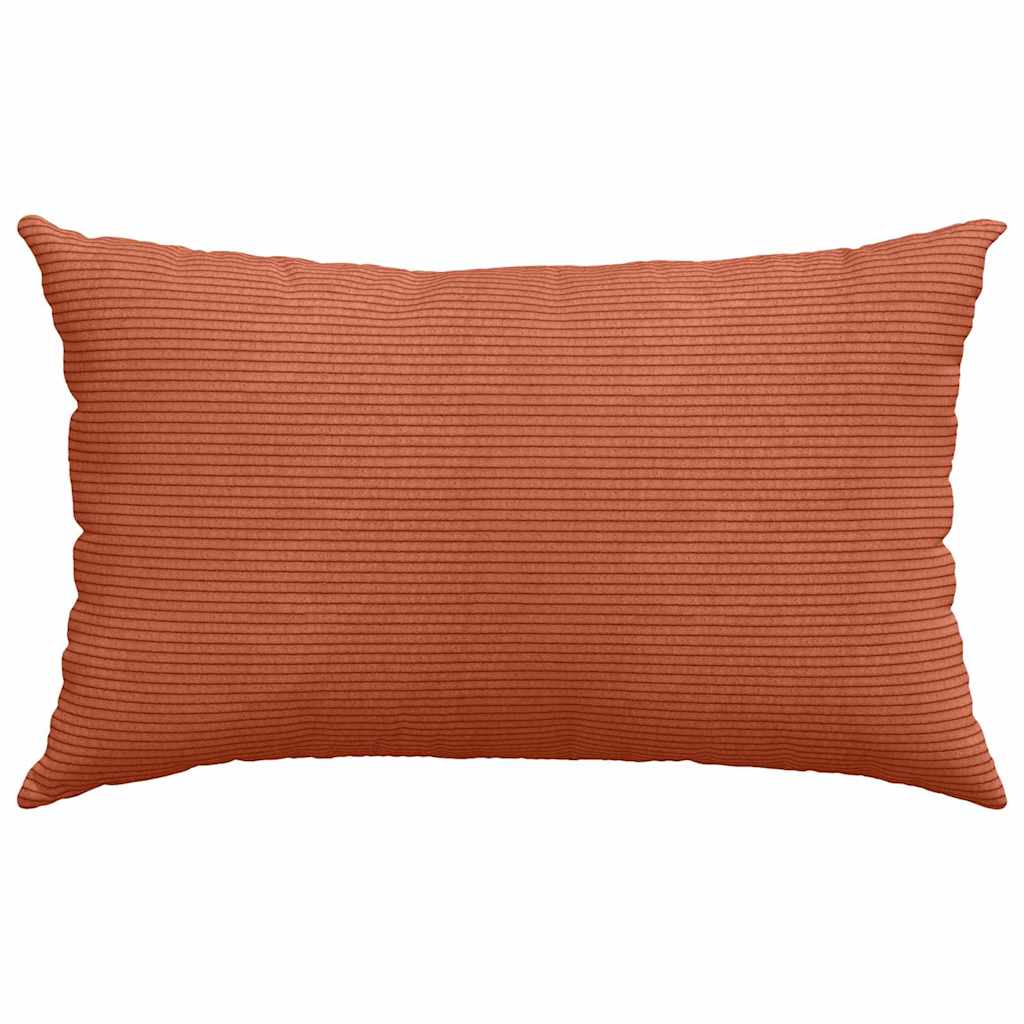 vidaXL Sofakissen 2 Stück Rot-Orange 50 x 30 cm Cordstoff