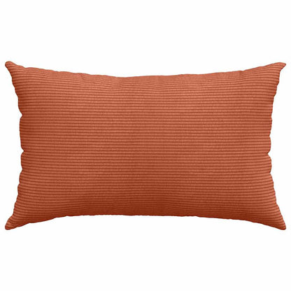 vidaXL Sofakissen 2 Stück Rot-Orange 50 x 30 cm Cordstoff