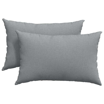 vidaXL Sofakissen 2 pcs Hellgrau 60 x 40 cm Stoff
