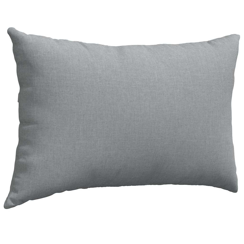 vidaXL Sofakissen 2 pcs Hellgrau 60 x 40 cm Stoff
